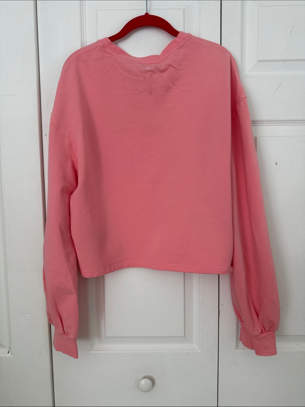 IVL collective Cropped Crewneck Sweatshirt - Light Pink Size 12 - Picture 3 of 13
